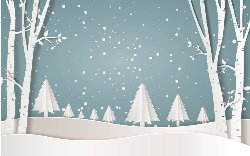 paper winter scene image